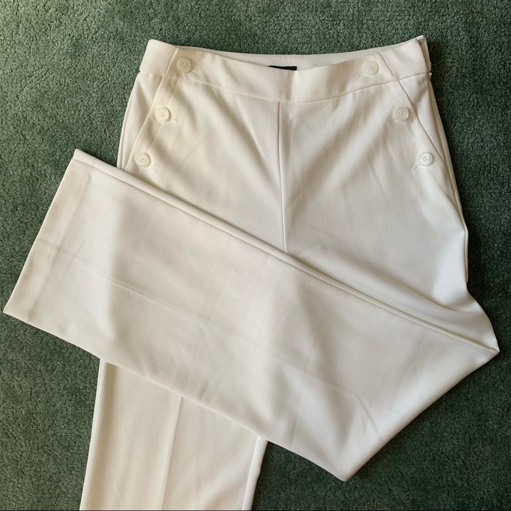 Ann Taylor White Sailor Trousers